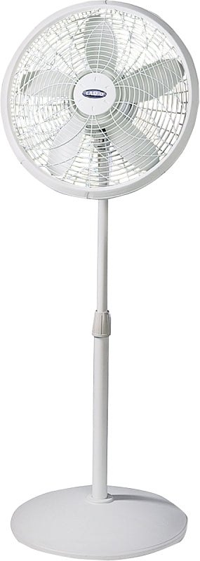 LASKO Lasko 1820 Adjustable Pedestal Fan, 120 V, 18 in Dia Blade, Plastic Housing Material, Sandstone
