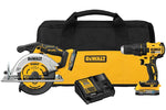 DEWALT DEWALT DCK239E2 Series Combination Tool Kit, Includes: (2) POWERSTACK Batteries, Battery Included, Lithium-Ion, 1/EA TOOLS DEWALT