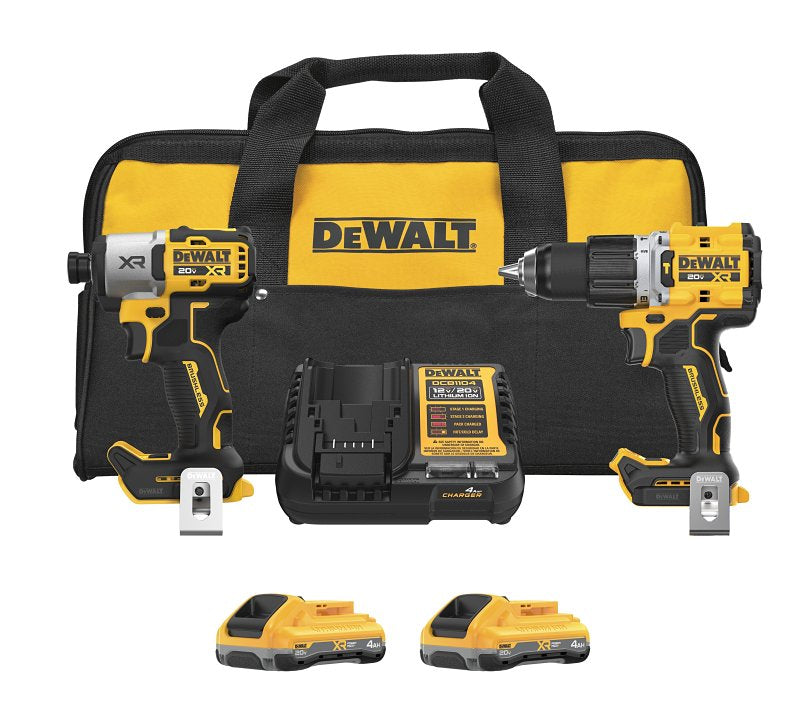 DEWALT DEWALT DCK250QQ2 Cordless Combo Kit, Battery Included, 4 Ah, 20 V, Lithium-Ion