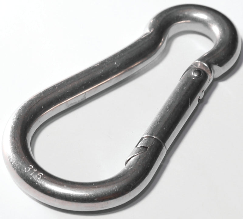 BARON Baron 2450-3/16 Spring Snap, 80 lb Working Load, Malleable Iron, Zinc