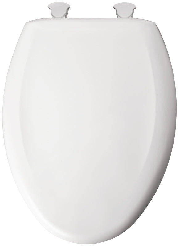 MAYFAIR Mayfair Affinity Series 187SLOW-000 Closed-Front Toilet Seat, Elongated, Plastic, White, Easy-Clean, Whisper Close Hinge PLUMBING, HEATING & VENTILATION MAYFAIR