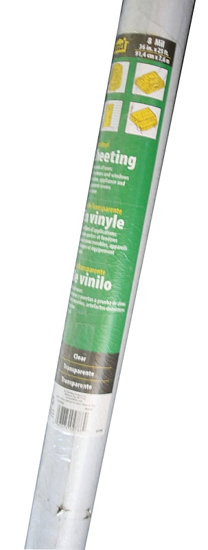 M-D M-D 04788 Weatherstrip Sheeting, 8 mil Thick, 25 ft L, 36 in W, Clear
