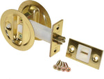 L.E. JOHNSON PRODUCTS Johnson Hardware 15213PK1 Pocket Door Lock, US3 Brass, 2-3/8 in Backset HARDWARE & FARM SUPPLIES L.E. JOHNSON PRODUCTS