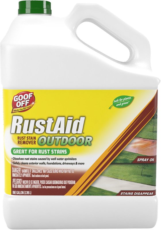 GOOF OFF Goof Off GSX00101 Rust Stain Remover, 1 gal, Liquid, Acidic, Clear