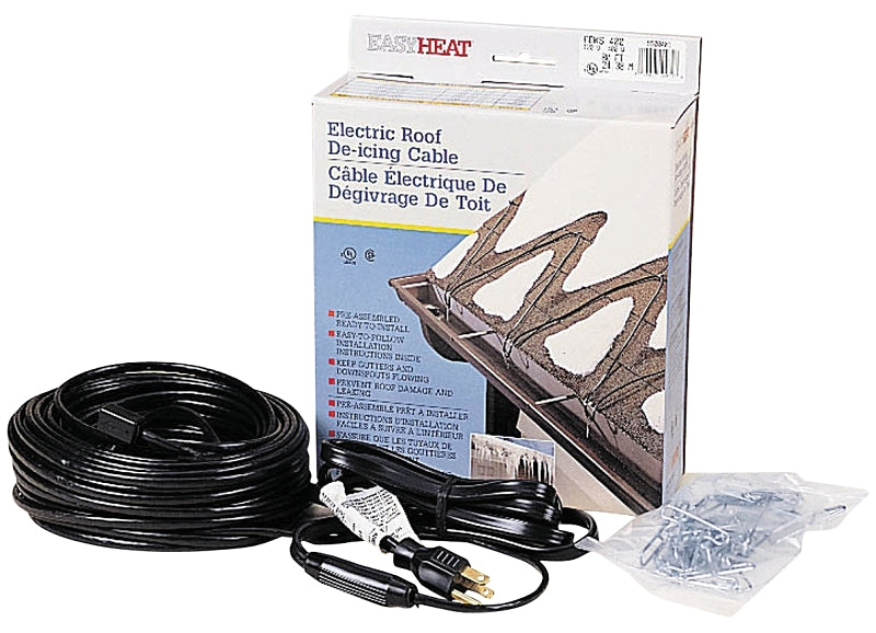 EASYHEAT EasyHeat ADKS Series ADKS600 Roof and Gutter De-Icing Cable, 120 ft L, 120 V, 600 W PLUMBING, HEATING & VENTILATION EASYHEAT