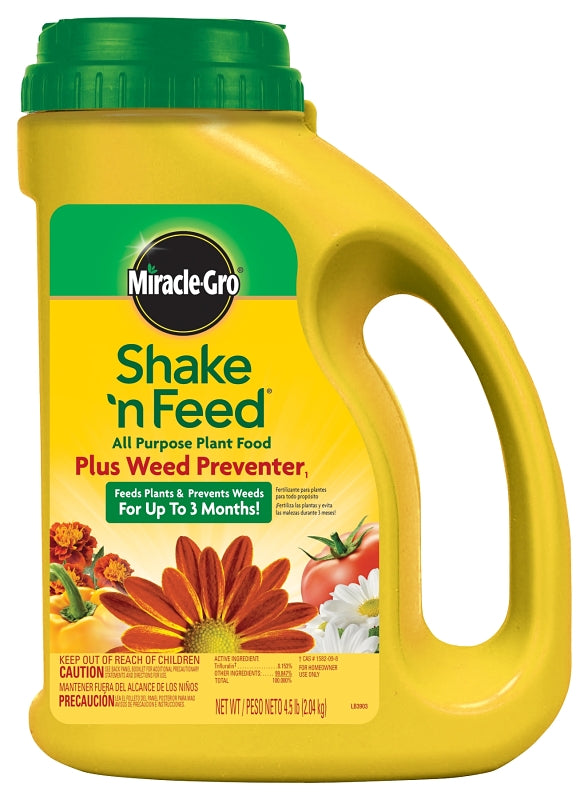 MIRACLE-GRO Ortho 1038361 Plant Food Plus Weed Preventer, 4.5 lb LAWN & GARDEN MIRACLE-GRO