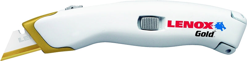 LENOX Lenox 20353SSRK1 Utility Knife, Titanium Blade, Straight Handle, White Handle