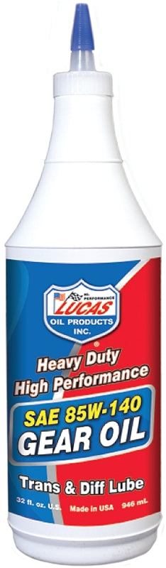 LUCAS OIL Lucas Oil 10042 Gear Oil, 85W-140, 1 qt Bottle AUTOMOTIVE LUCAS OIL   