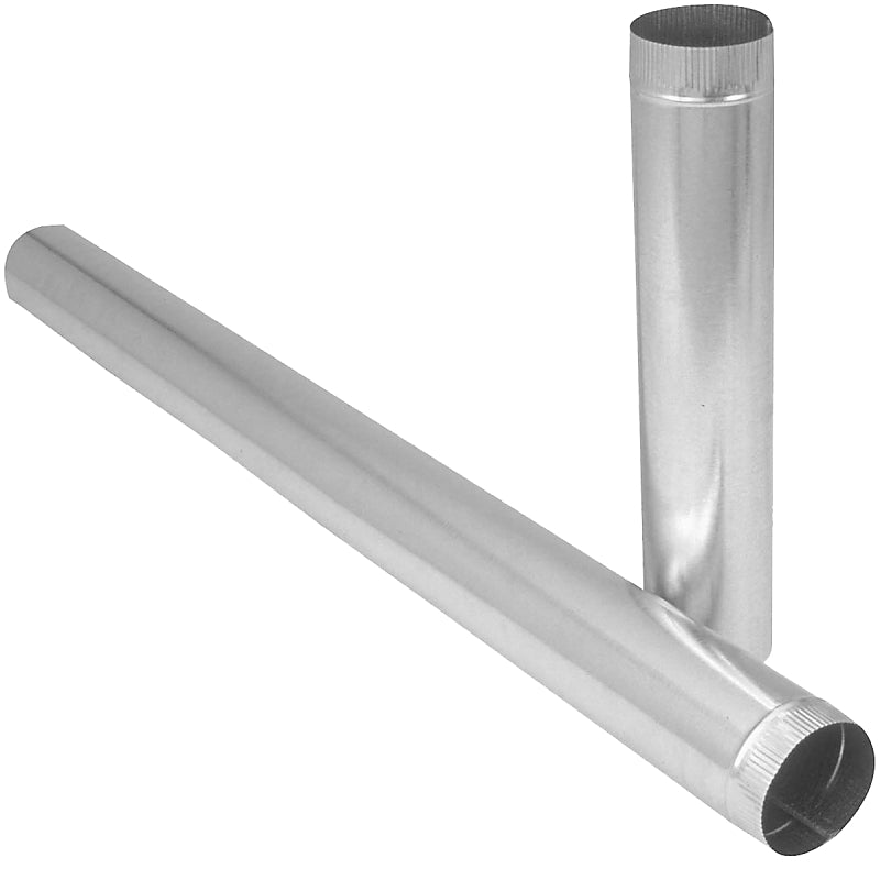 IMPERIAL Imperial GV0381 Duct Pipe, 6 in Dia, 24 in L, 30 Gauge, Galvanized Steel, Galvanized PLUMBING, HEATING & VENTILATION IMPERIAL