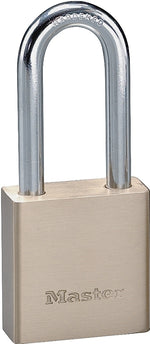 MASTER LOCK Master Lock 576DLHPF Padlock, Keyed Different Key, 5/16 in Dia Shackle, Steel Shackle, Brass Body, 1-3/4 in W Body