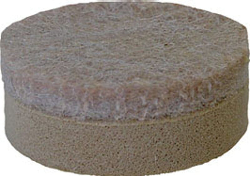 SHEPHERD Shepherd Hardware 9916 Furniture Pad, Felt Cloth, Beige, 1-1/2 in Dia, Round