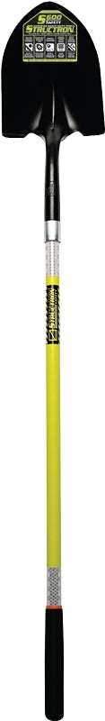 SEYMOUR Structron S600 49750 Shovel, 9-1/2 in W Blade, 14 ga Gauge, Steel Blade, Fiberglass Handle, Long Handle, 48 in L Handle