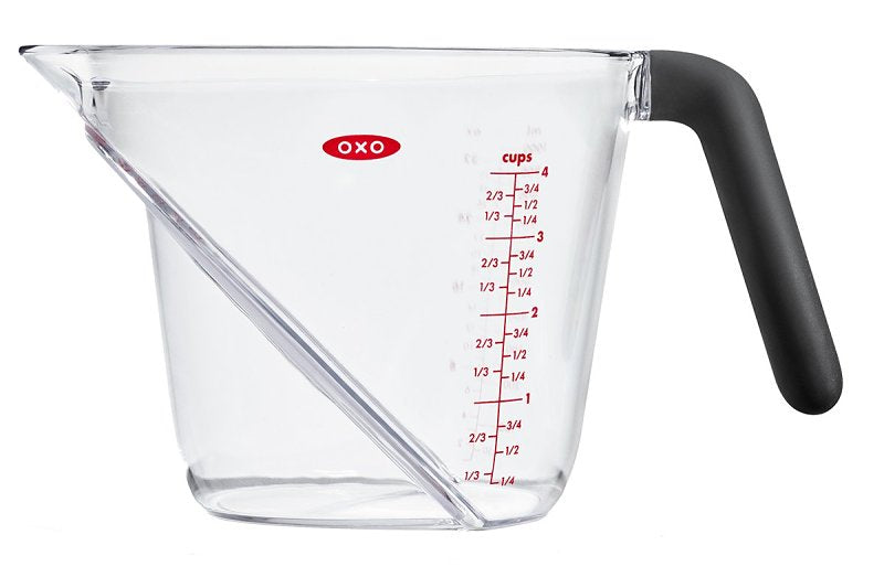 OXO INTERNATIONAL Good Grips 1050030 Measuring Cup, 4 Cup Capacity, Tritan, Clear