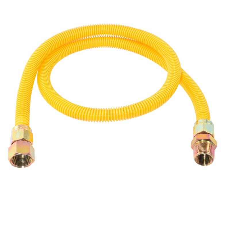 CASH ACME Eastman 30YE555448B Gas Connector, 48 in L, 3/4 in, FIP x MIP, Stainless Steel