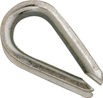 CAMPBELL CHAIN Campbell T7670629 Wire Rope Thimble, 1/4 in Dia Cable, Malleable Iron, Electro-Galvanized