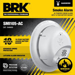 BRK First Alert 1046850 Smoke Alarm, Ionization Sensor, White