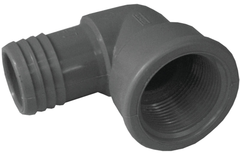 BOSHART INDUSTRIES Boshart UPVCFE-15 Combination Pipe Elbow, 1-1/2 in, Insert x FIP, Polypropylene