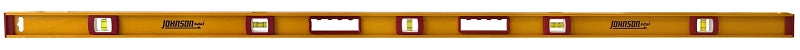 HULTAFORS Johnson 1233-7200 I-Beam Level, 72 in L, 5-Vial, Non-Magnetic, Aluminum
