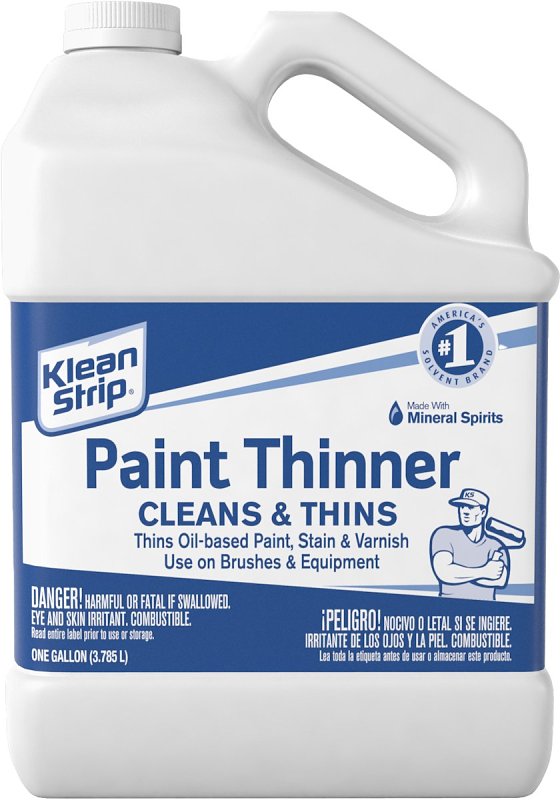 KLEAN STRIP Klean Strip GKPT94400 Paint Thinner, Water White, 1 gal, Can, Liquid PAINT KLEAN STRIP