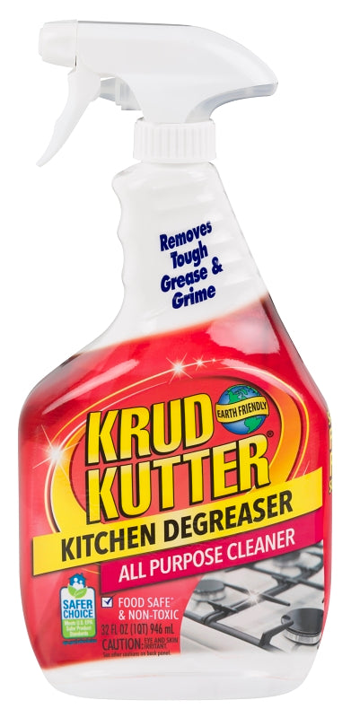 KRUD KUTTER Krud Kutter 305373 Kitchen All-Purpose Cleaner/Degreaser, 32 oz, Spray Bottle, Liquid, Mild