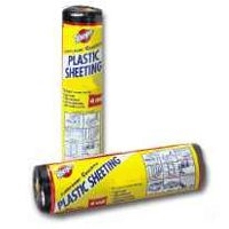 WARP'S Warp's 6CH15-B Poly Film, 6 mil Thick, 25 ft L, 15 ft W, Black