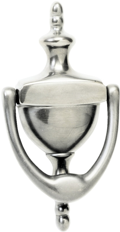SCHLAGE BUILDERS HARDWARE Schlage CP2-3125-619 Door Knocker, Solid Brass, Satin Nickel, 3-15/16 in Mounting Hole