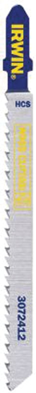 IRWIN Irwin 3072412 Jig Saw Blade, 4 in LMetal, Wood, 10 TPI, Carbon Steel