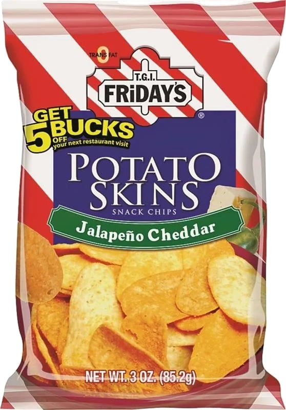 MIDWEST DISTRIBUTION TGI Fridays 515432 Snack Chips, Cheddar, Jalapeno Flavor, 3 oz Bag HOUSEWARES MIDWEST DISTRIBUTION