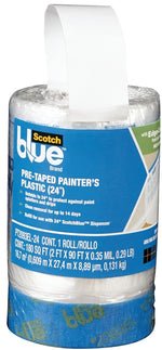 SCOTCH BLUE ScotchBlue PT2093EL-24 Painter's Tape, 0.35 mil Thick, 30 yd L, 24 in W, Crepe Paper Backing, Blue