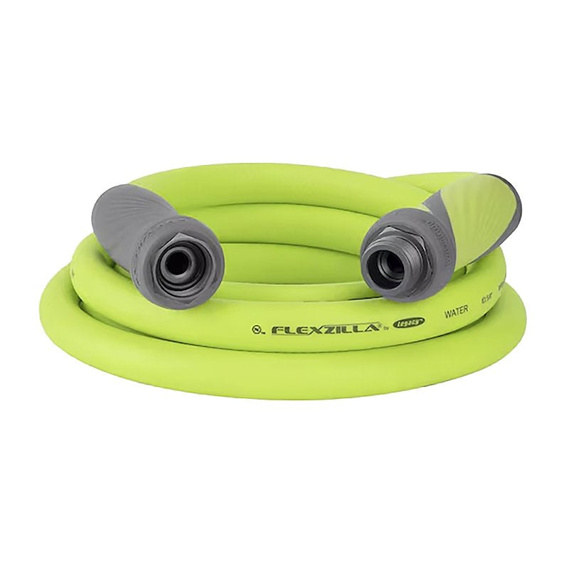 FLEXZILLA Flexzilla HFZG510YWS-N/CA Garden Hose, 5/8 in, 10 ft L, Green, GHT, Polymer HOUSEWARES FLEXZILLA