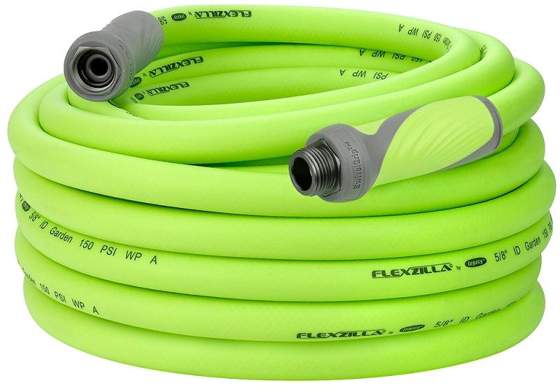 FLEXZILLA Flexzilla HFZG575YWS-N/CA Garden Hose, 5/8 in, 75 ft L, Green, GHT