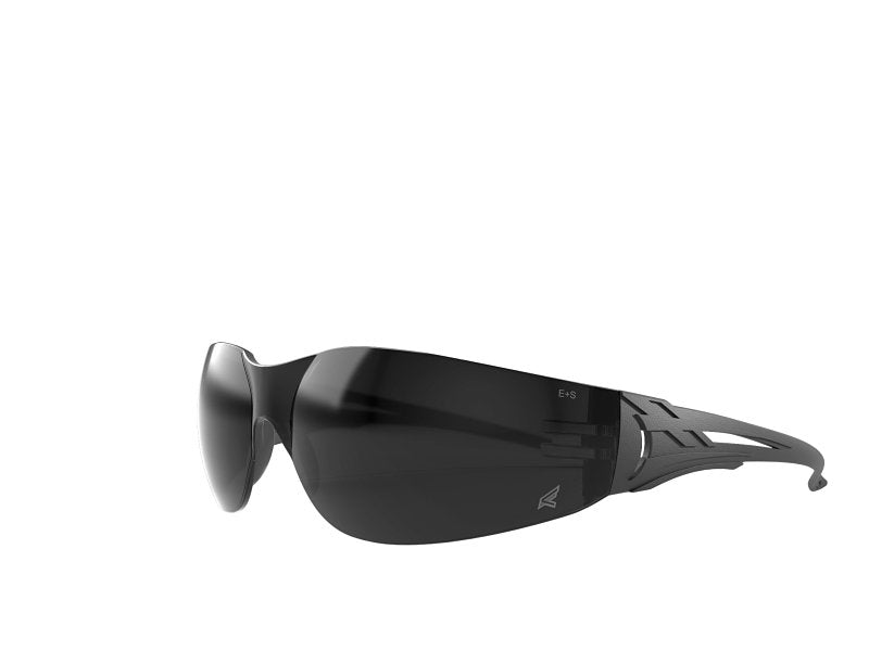 EDGE Edge CV116 Safety Glasses, Anti-Scratch Lens, Wraparound Frame, Nylon Frame, Black Frame, UV Protection: Yes