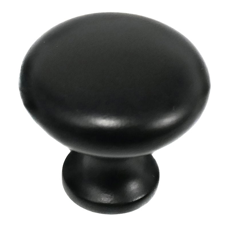 LAUREY DIV STRATEGIC BR Laurey Danica Series 54420 Cabinet Knob, 27 mm Projection, Zinc, Matte Black
