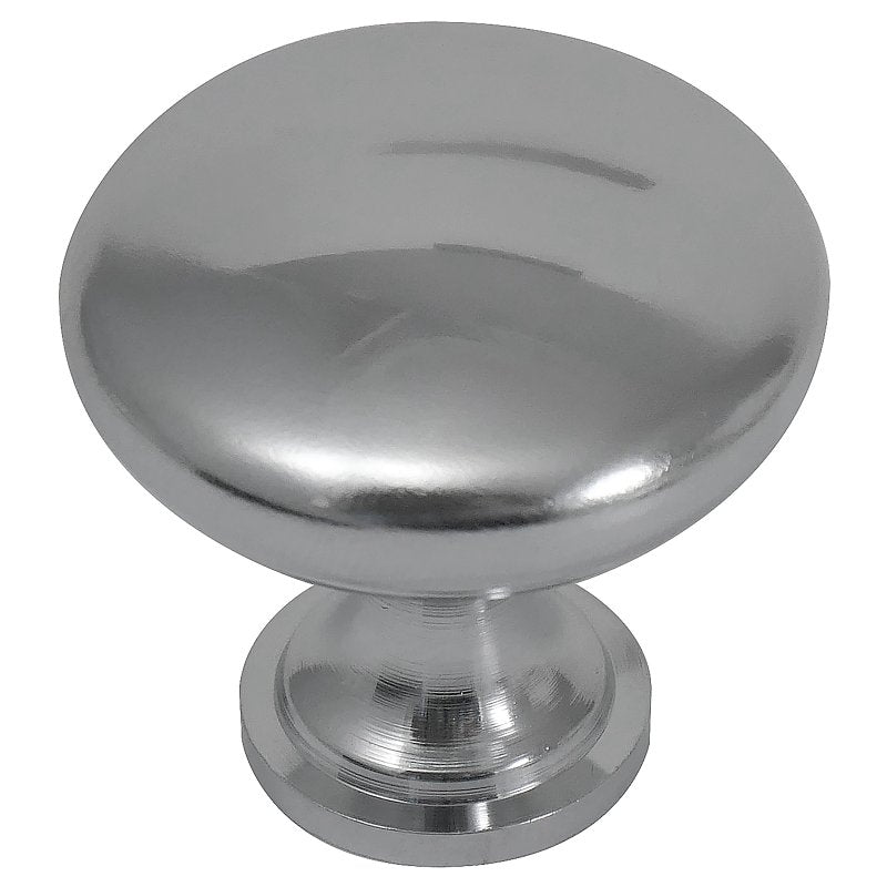 LAUREY DIV STRATEGIC BR Laurey Ultima Series 54626 Cabinet Knob, 30 mm Projection, Steel, Polished Chrome