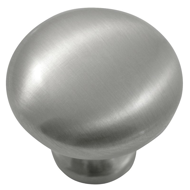 LAUREY DIV STRATEGIC BR Laurey 59901 Cabinet Knob, 1 in Projection, Zinc, Brushed Satin Nickel