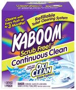 KABOOM Kaboom 35113 Toilet Cleaning System, Granular, Chlorine, White