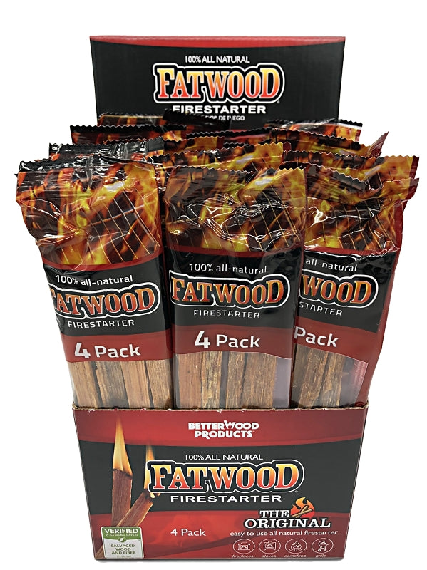 BETTER WOOD PRODUCTS Fatwood 9900 Fire Starter, Pine Wood Base