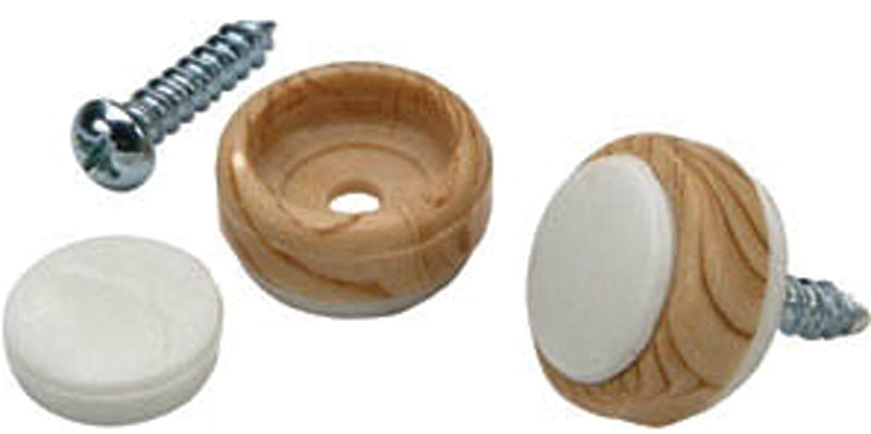 SHEPHERD Shepherd Hardware 3694 Furniture Glide, Round, 3/4 in Dimensions, Plastic, Woodgrain, 16/PK HARDWARE & FARM SUPPLIES SHEPHERD