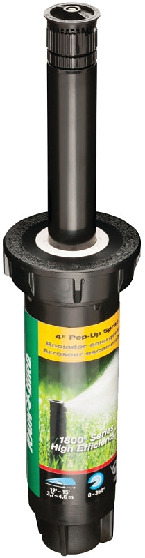 RAINBIRD Rain Bird 1804HEVN15 Spray Head Sprinkler, 1/2 in Connection, FNPT, 8 to 15 ft, Polypropylene