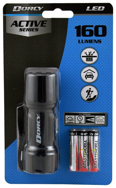 DORCY Dorcy 41-4242 Flashlight, AAA Battery, LED Lamp, 135 Lumens, 15.24 m Beam Distance, 2 hr Run Time, Blue/Red/Teal/Yellow ELECTRICAL DORCY