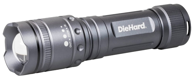 DORCY DieHard 41-6123 Twist Flashlight, AA Battery, Alkaline Battery, LED Lamp, 1700 Lumens, Flood, Spot Beam, Gray ELECTRICAL DORCY