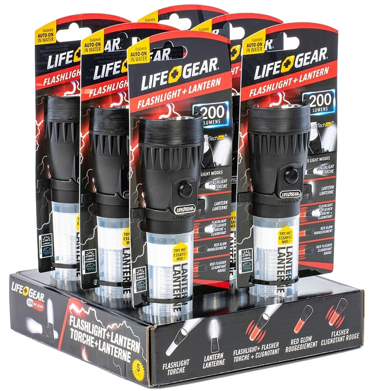 DORCY Dorcy Stormproof Series 41-3744 Floating Flashlight and Lantern, AA Battery, LED Lamp, 20 hr Run Time, Clear ELECTRICAL DORCY