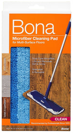 BONA Bona AX0003053 Cleaning Pad, Microfiber Cloth, Dark Blue/Light Blue