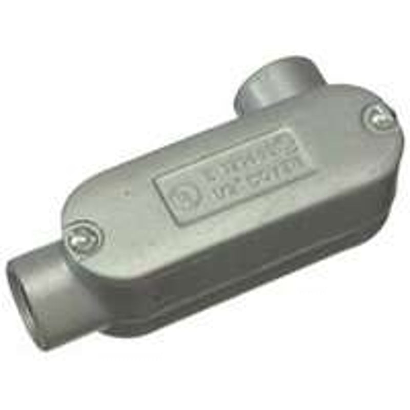 HALEX Halex 58907 Conduit Body, LR, 3/4 in Hub, 5-5/64 in OAL, Threaded, Aluminum ELECTRICAL HALEX