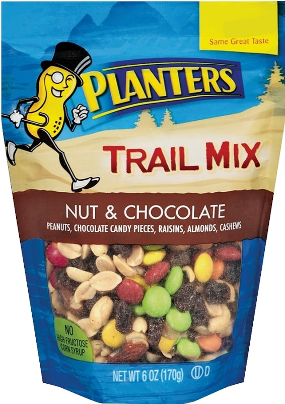 MIDWEST DISTRIBUTION Planters 422491 Trail Mix, Chocolate, Nuts, 6 oz, Bag
