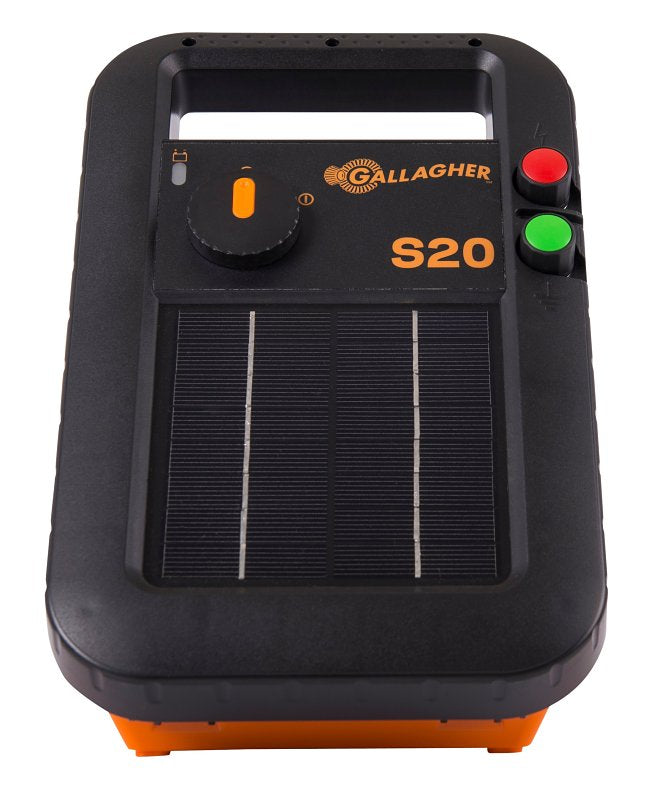 GALLAGHER POWER FENCE, Gallagher G341424 Solar Fence Energizer, Rechargeable Battery, 14 acre (Typical), 40 acre (Clean) Fence Distance HARDWARE & FARM SUPPLIES GALLAGHER POWER FENCE,