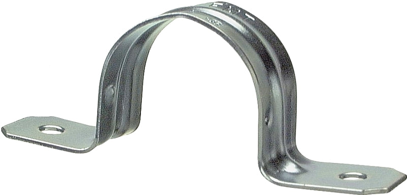 HALEX Halex 26162 2-Hole EMT Conduit Strap, 3/4 in, Steel, Galvanized, 20/BAG