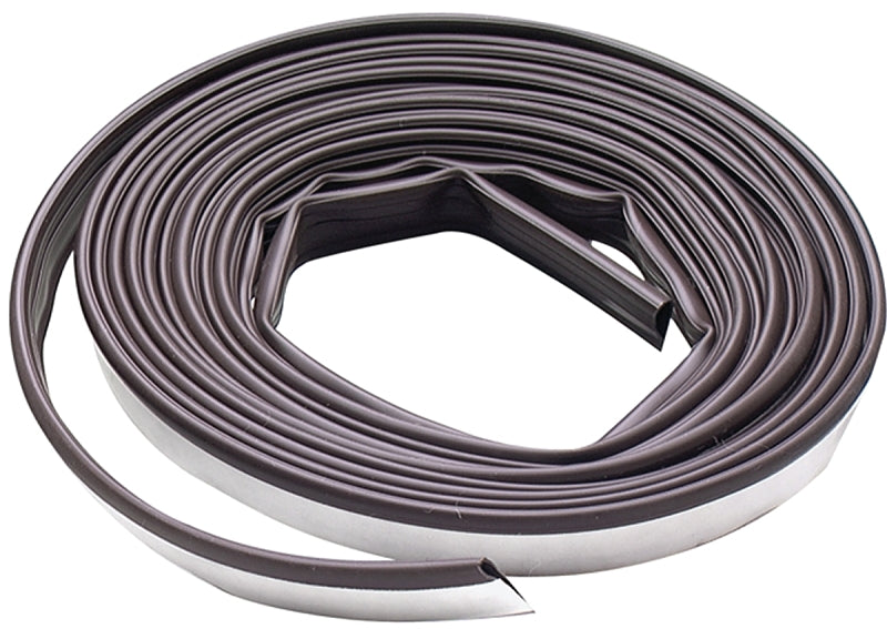 M-D M-D 68510 Door Gasket, 1/2 in W, 1/4 in Thick, 20 ft L, Silicone, Brown