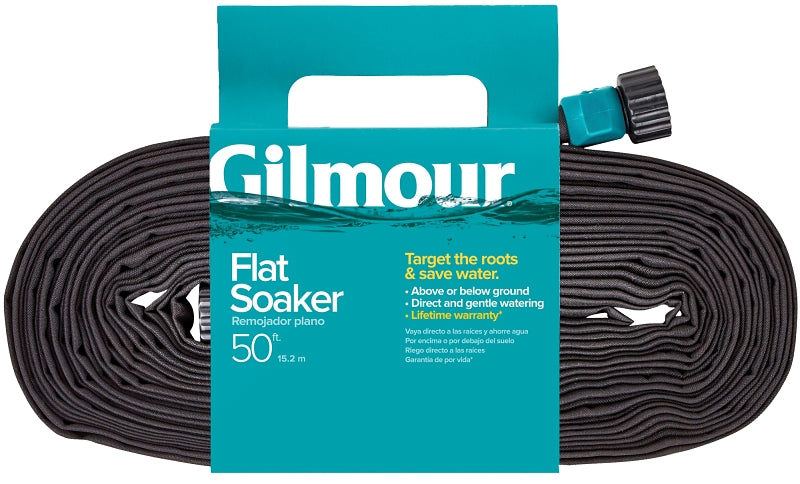 GILMOUR MFG Gilmour Mfg 870501-1001 Soaker Hose, 5/8 in, 50 ft L, Vinyl, Black