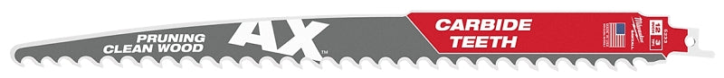 MILWAUKEE Milwaukee THE AX 48-00-5233 Reciprocating Saw Blade, 12 in L, 3 TPI, Carbide Cutting Edge TOOLS MILWAUKEE